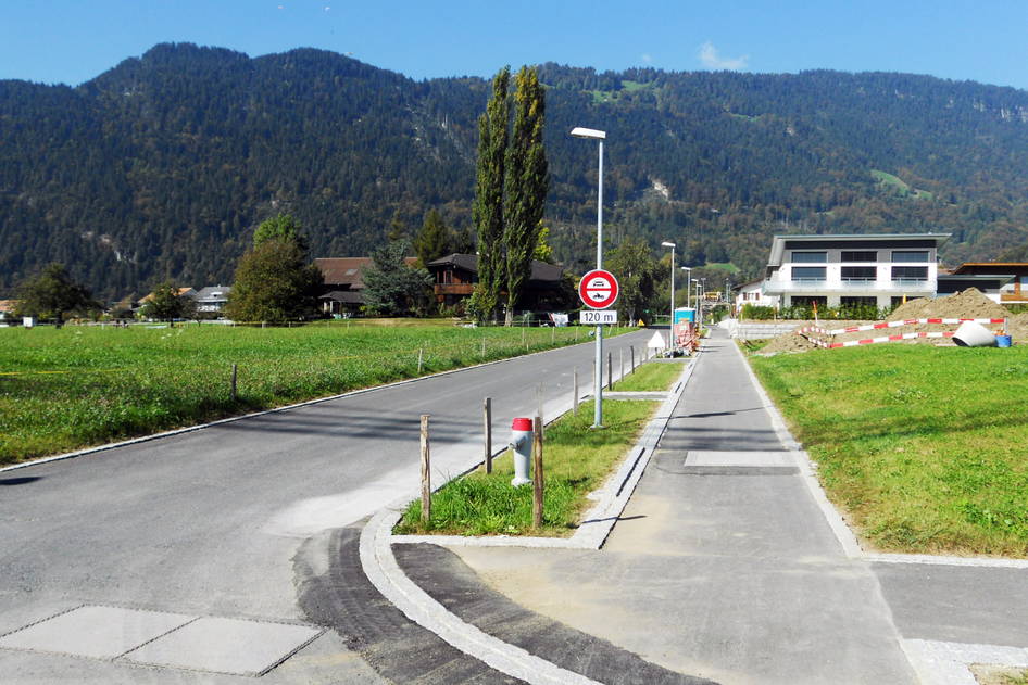 Werkleitungen Erschliessung Breite, Strassenbau – Ribuna AG Interlaken