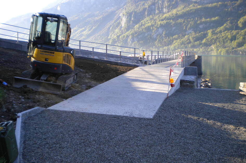 Quai Brienz Hafen Ländte – Wasserbau – Ribuna AG Interlaken