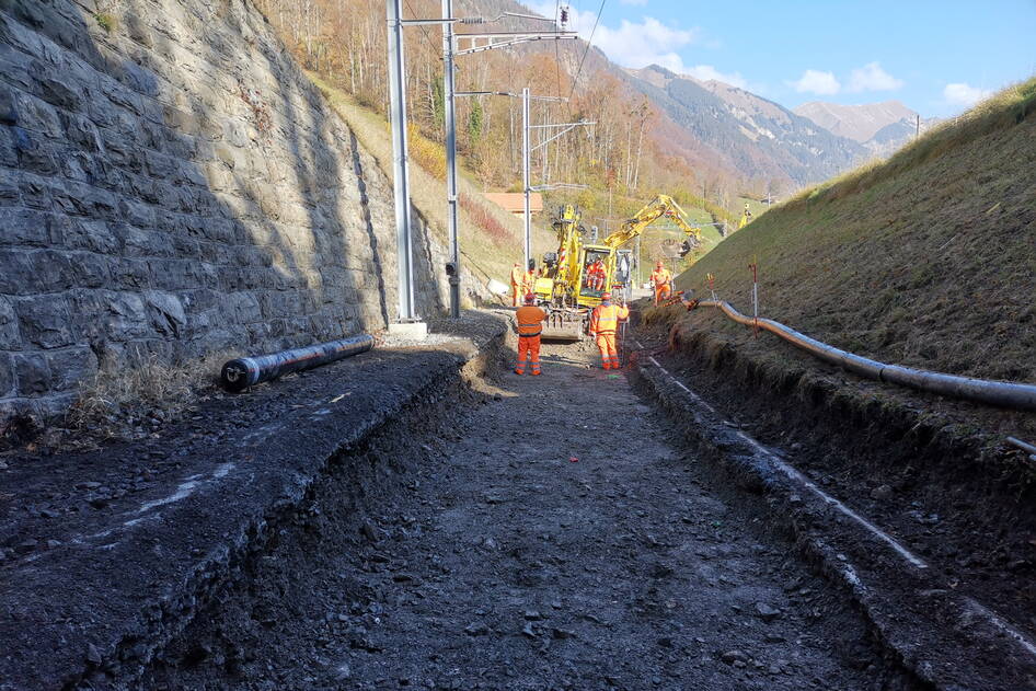 Umbau Bahnhof Oberried, Bahninfrastruktur – Ribuna AG Interlaken