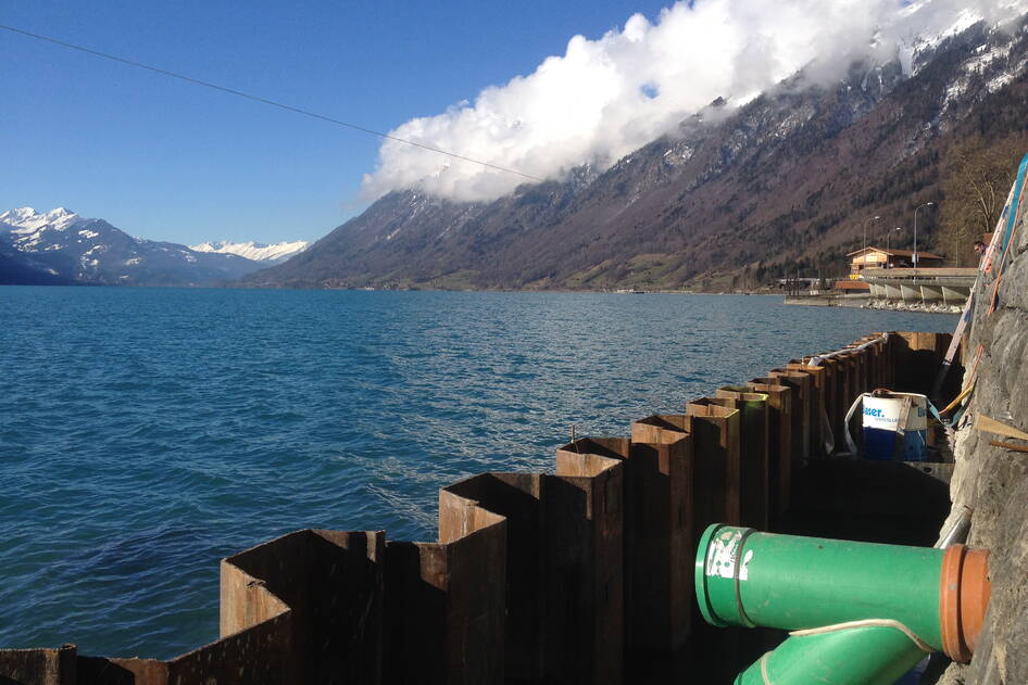 Quai Brienz Lindellen – Wasserbau – Ribuna AG Interlaken