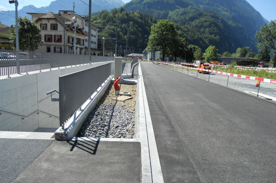 Interlaken West, Bahninfrastruktur – Ribuna AG Interlaken