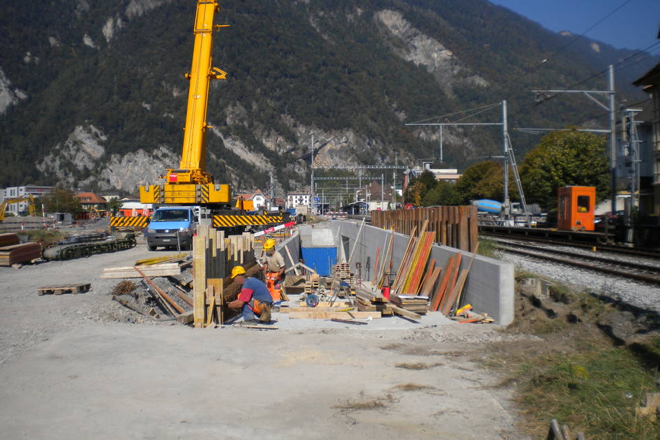 Interlaken West, Bahninfrastruktur – Ribuna AG Interlaken