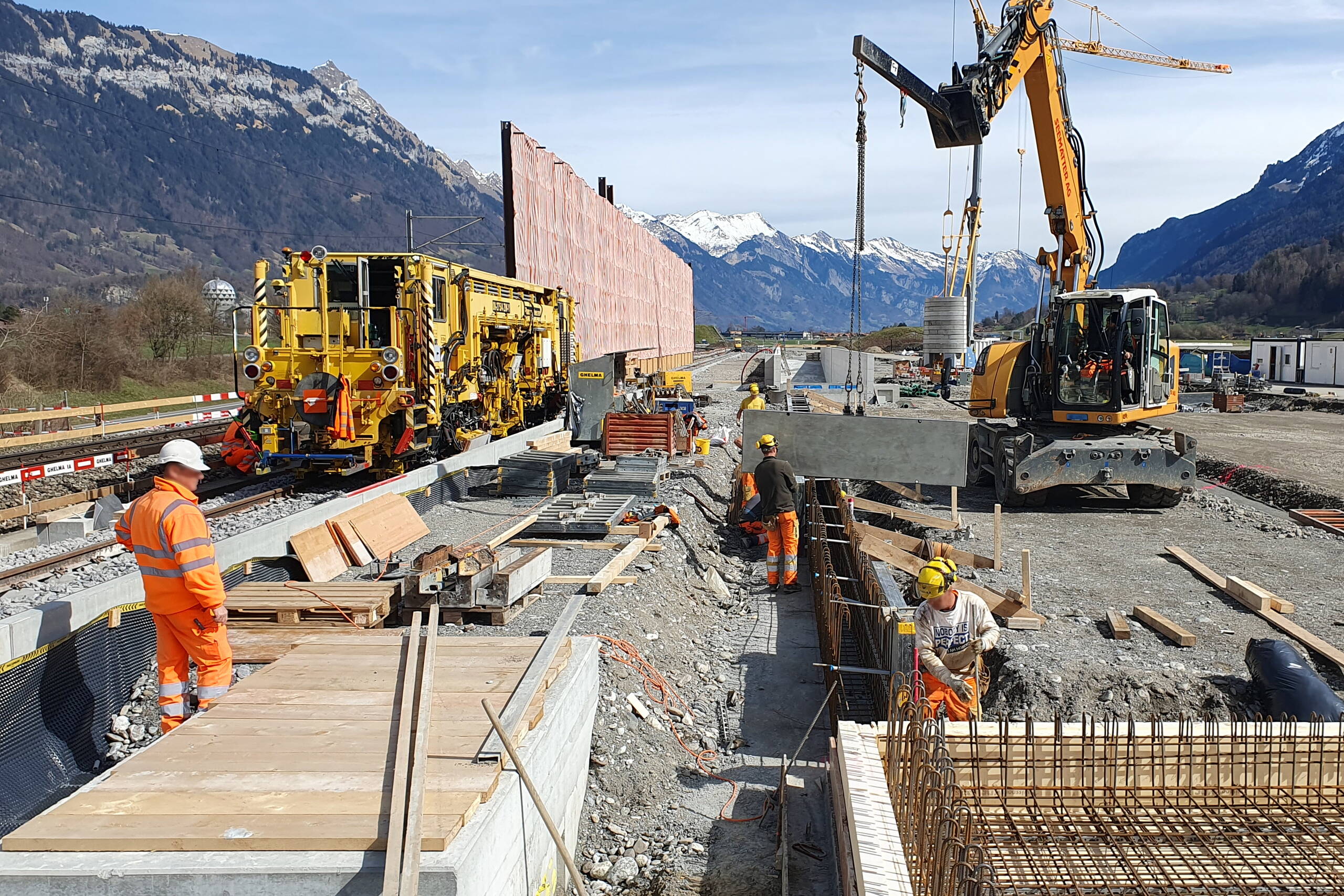 Sanierung Aarebrücke, Bahninfrastruktur – Ribuna AG Interlaken