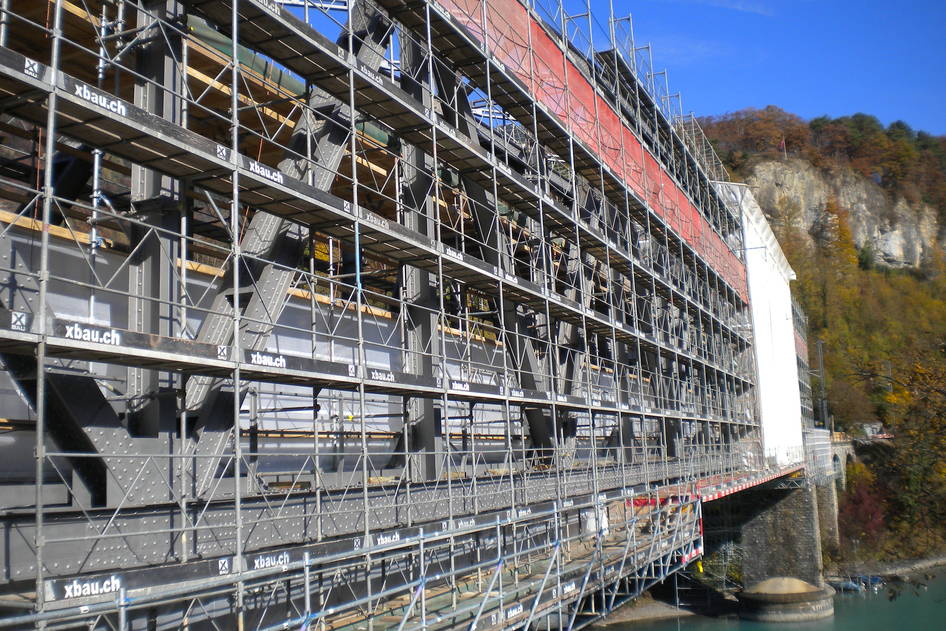 Sanierung Aarebrücke, Bahninfrastruktur – Ribuna AG Interlaken