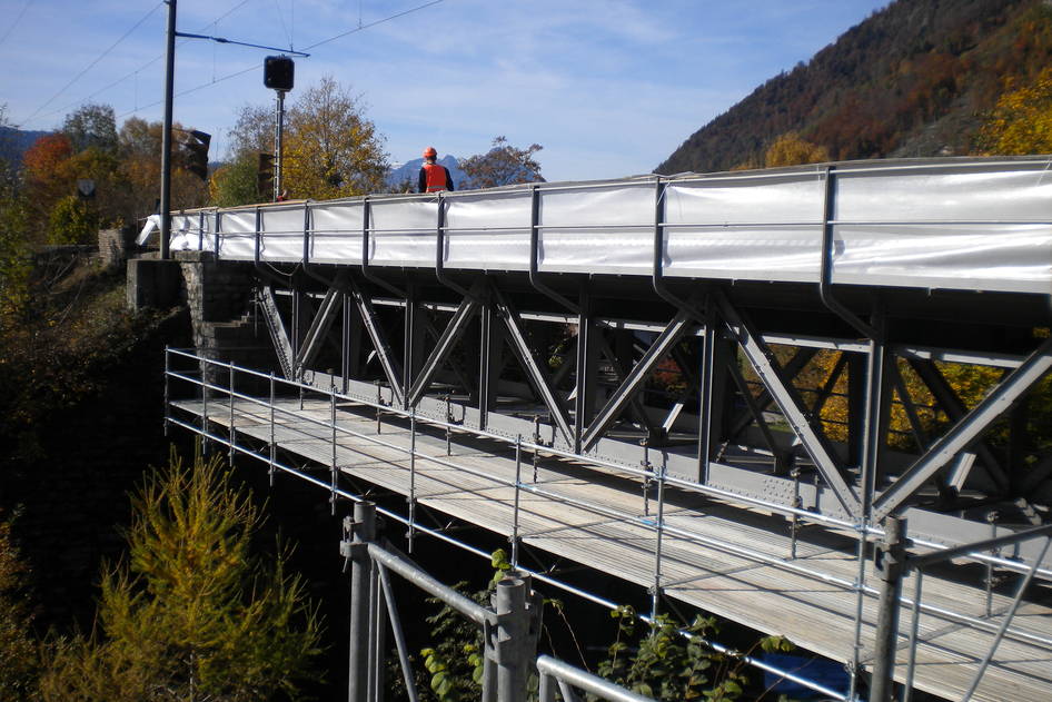 Sanierung Aarebrücke, Bahninfrastruktur – Ribuna AG Interlaken