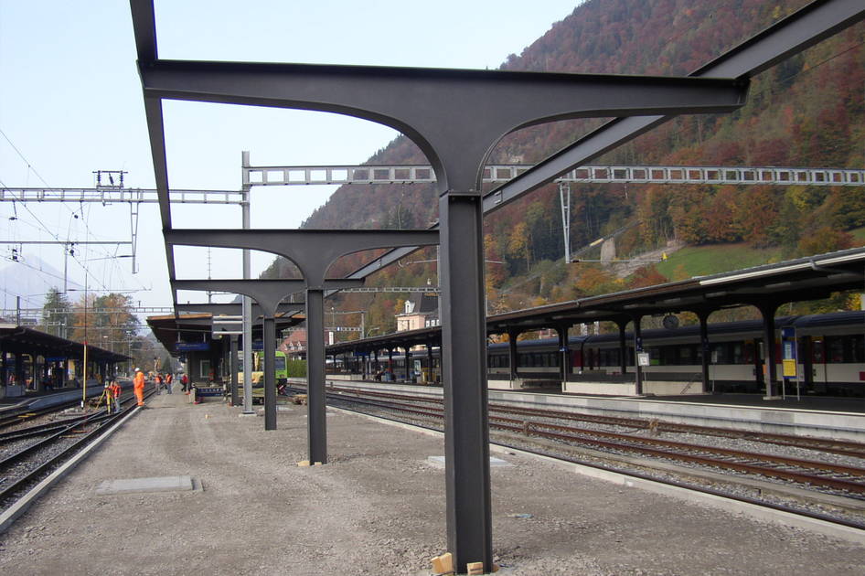 Interlaken Ost, Bahninfrastruktur – Ribuna AG Interlaken