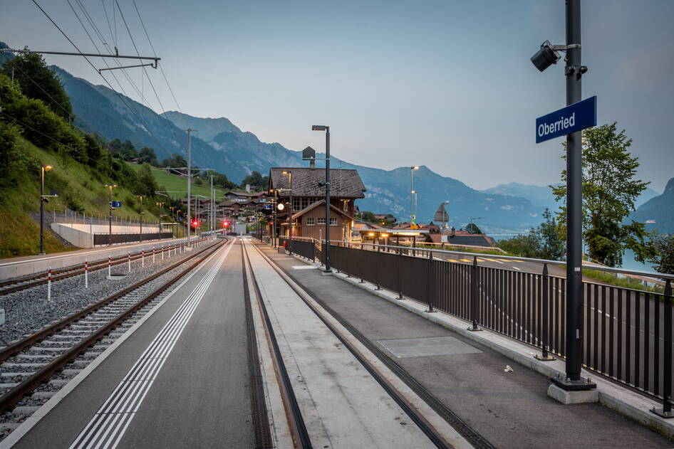 Umbau Bahnhof Oberried, Bahninfrastruktur – Ribuna AG Interlaken