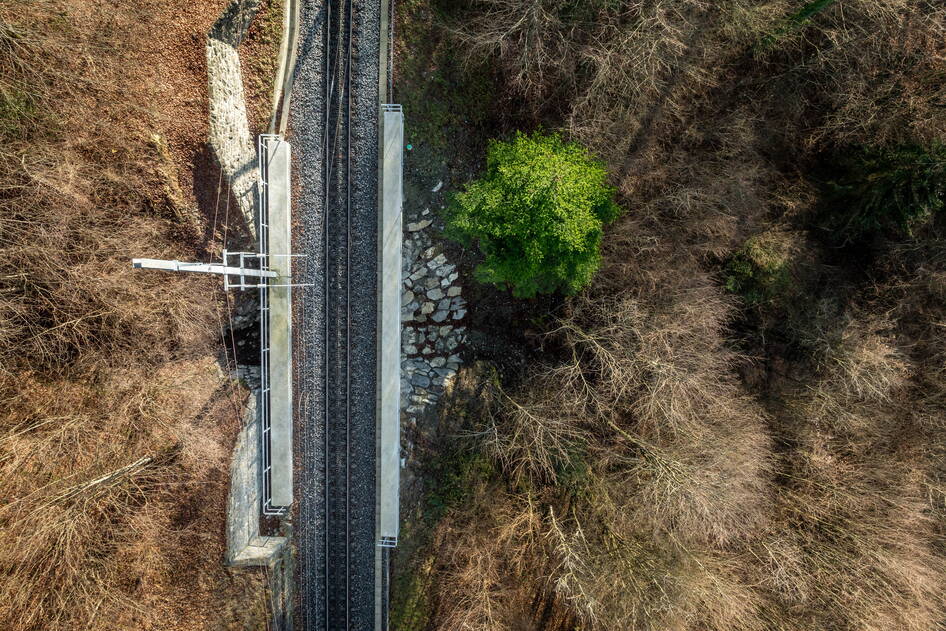 Brückencluster 3, Bahninfrastruktur - Ribu