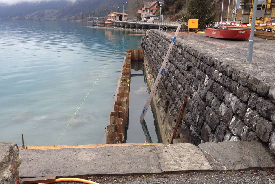 Quai Brienz Lindellen – Wasserbau – Ribuna AG Interlaken