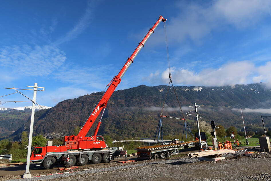 Sanierung Aarebrücke, Bahninfrastruktur – Ribuna AG Interlaken