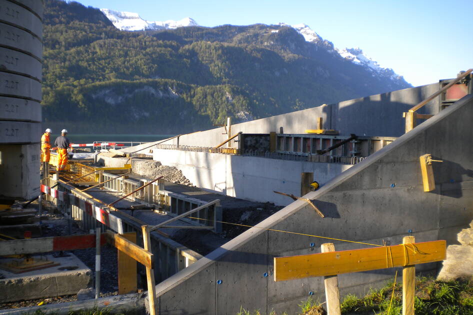 Quai Brienz Hafen Ländte – Wasserbau – Ribuna AG Interlaken