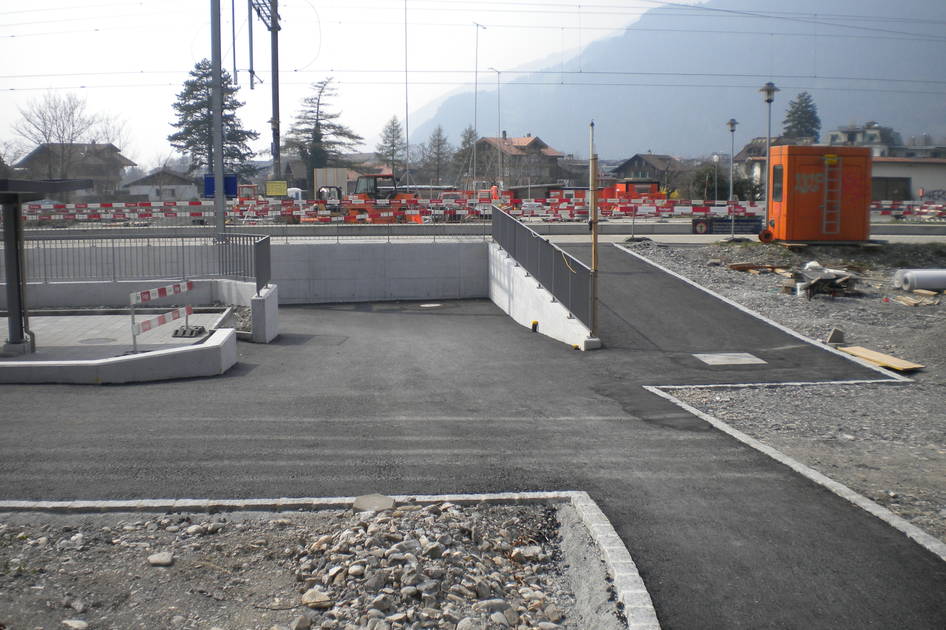 Interlaken West, Bahninfrastruktur – Ribuna AG Interlaken