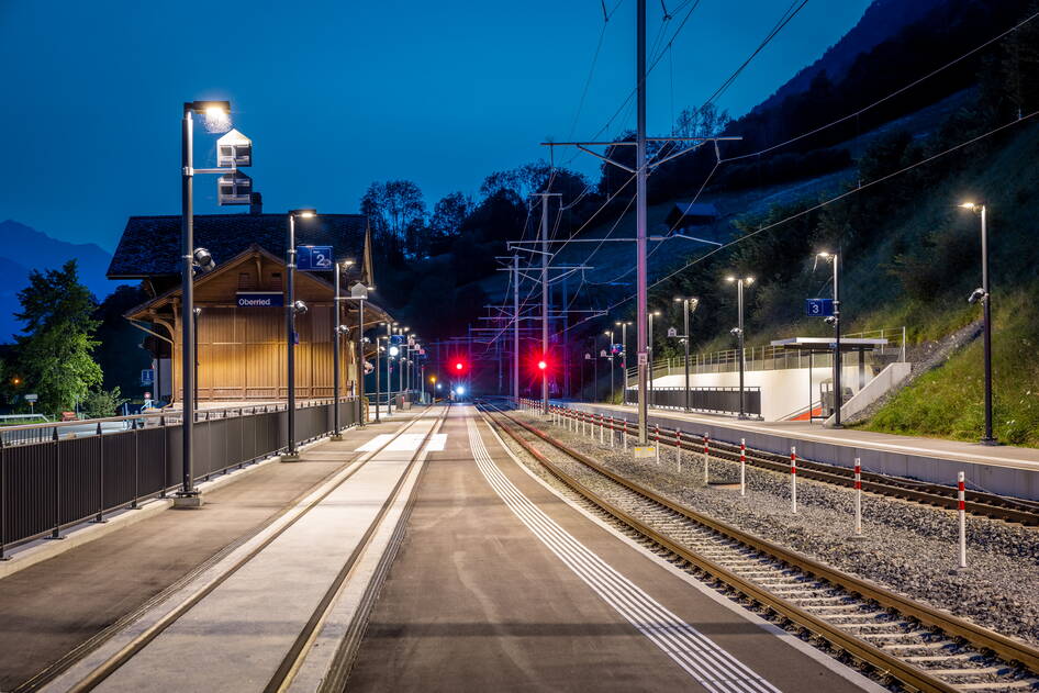 Umbau Bahnhof Oberried, Bahninfrastruktur – Ribuna AG Interlaken