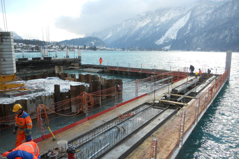 Quai Brienz Hafen Ländte – Wasserbau – Ribuna AG Interlaken