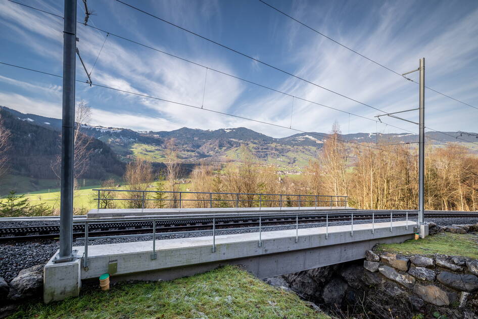 Brückencluster 3, Bahninfrastruktur - Ribu
