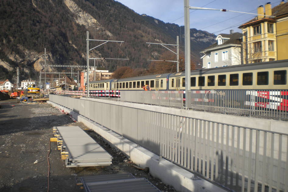 Interlaken West, Bahninfrastruktur – Ribuna AG Interlaken