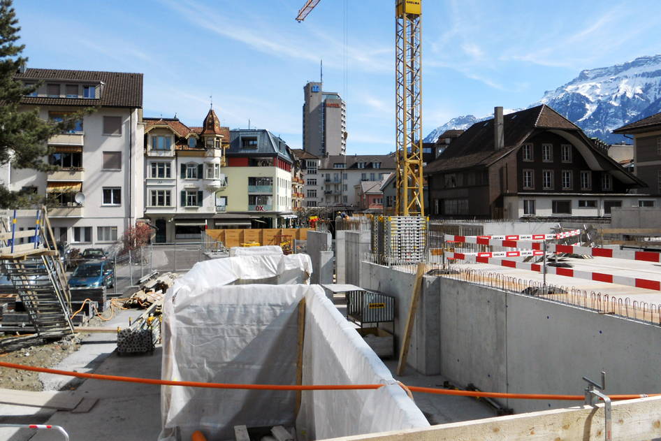 Überbauung Bärenareal mit Einstellhalle, Konstruktiver Ingenieurbau – Ribuna AG Interlaken