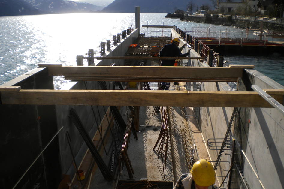 Quai Brienz Hafen Ländte – Wasserbau – Ribuna AG Interlaken