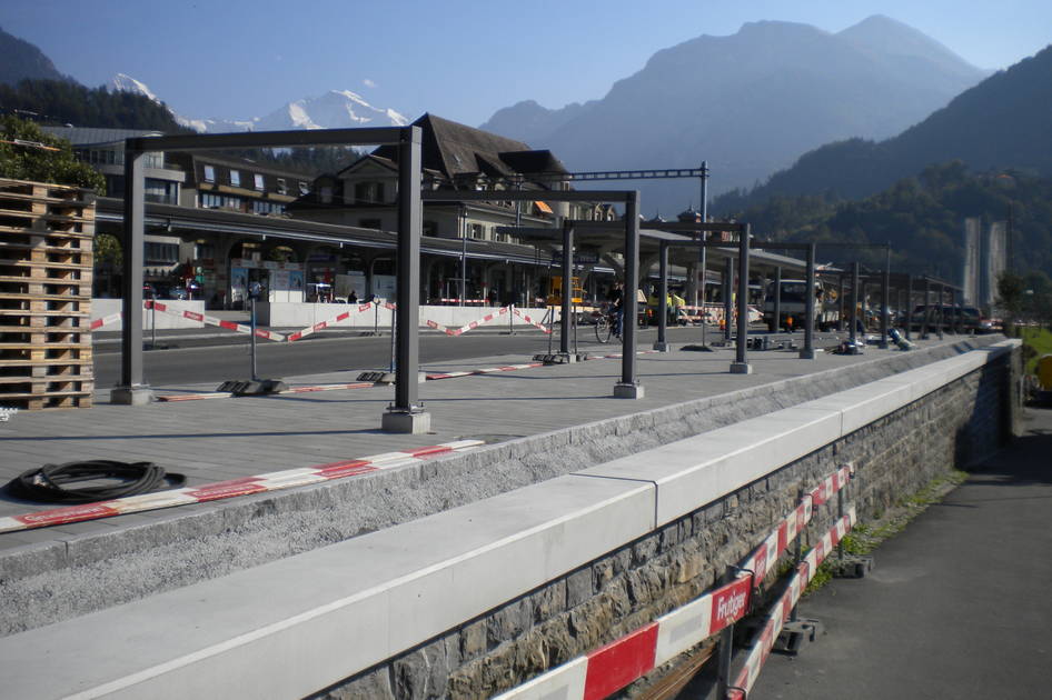 Interlaken West, Bahninfrastruktur – Ribuna AG Interlaken