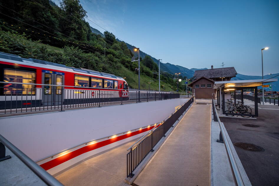 Umbau Bahnhof Oberried, Bahninfrastruktur – Ribuna AG Interlaken