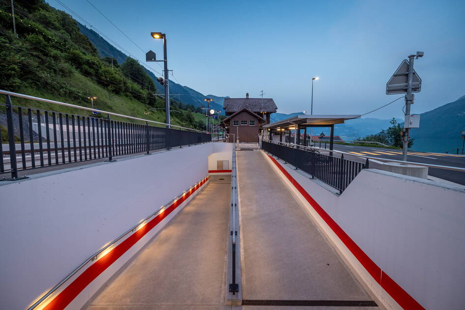 Umbau Bahnhof Oberried, Bahninfrastruktur – Ribuna AG Interlaken