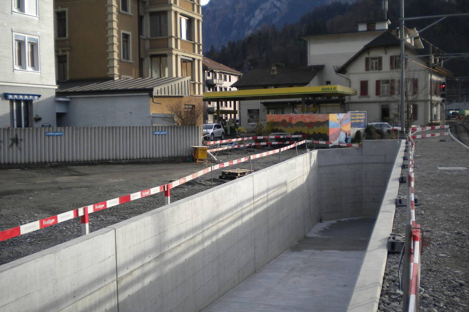 Interlaken West, Bahninfrastruktur – Ribuna AG Interlaken