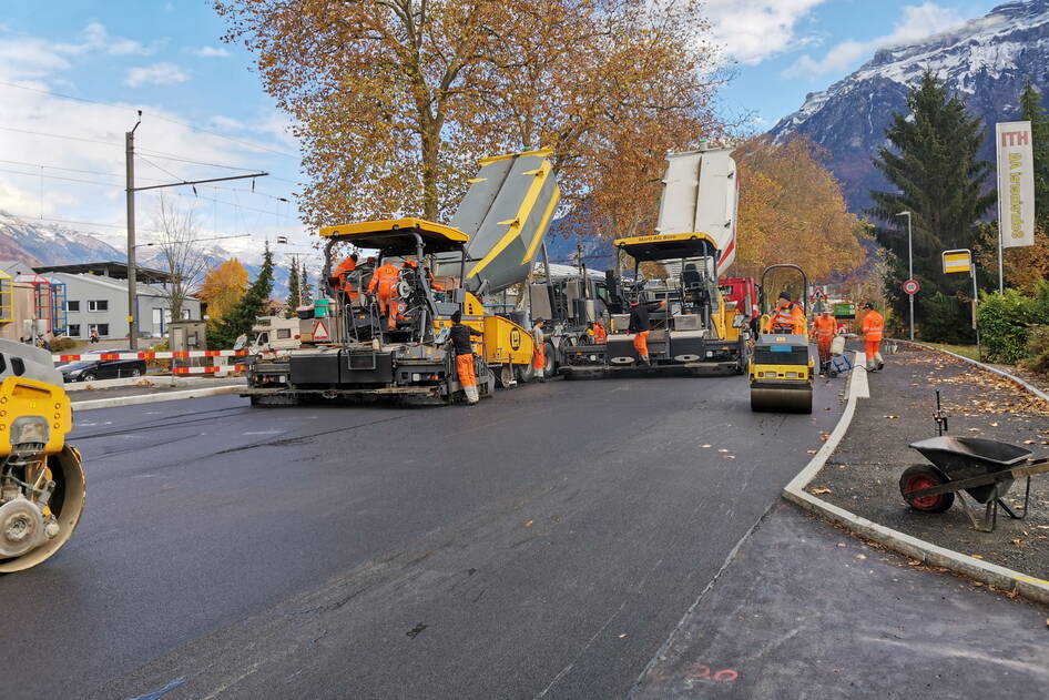 Ausbau Ortweid-Abbach, Strassenbau – Ribuna AG Interlaken