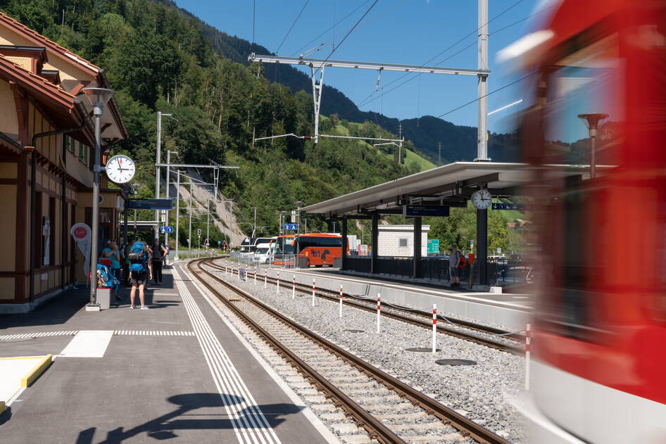 Umbau Bahnhof Alpnachstad, Bahninfrastruktur – Ribuna AG Interlaken