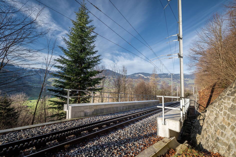 Brückencluster 3, Bahninfrastruktur - Ribu
