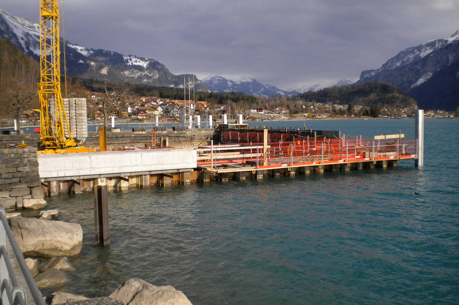Quai Brienz Hafen Ländte – Wasserbau – Ribuna AG Interlaken