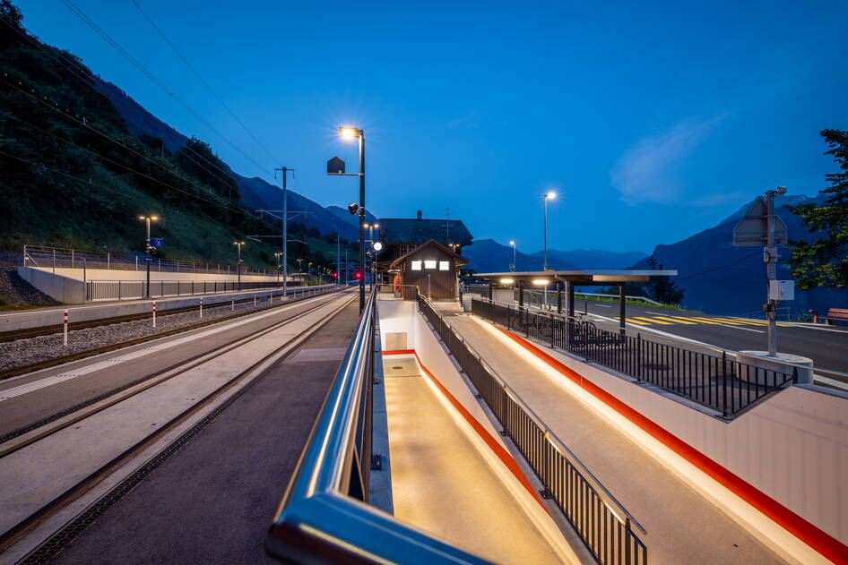 Umbau Bahnhof Oberried, Bahninfrastruktur – Ribuna AG Interlaken