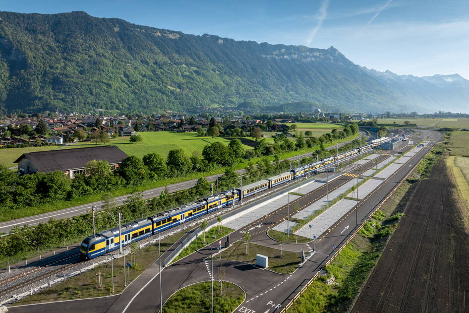 Sanierung Aarebrücke, Bahninfrastruktur – Ribuna AG Interlaken
