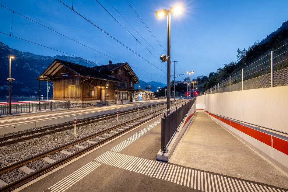 Umbau Bahnhof Oberried, Bahninfrastruktur – Ribuna AG Interlaken