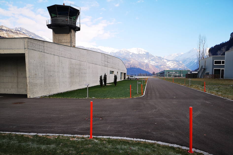 Flugplatz Meiringen Towergebäude, Konstruktiver Ingenieurbau – Ribuna AG Interlaken