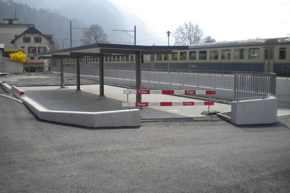 Interlaken West, Bahninfrastruktur – Ribuna AG Interlaken