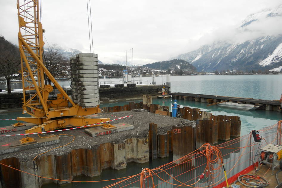 Quai Brienz Hafen Ländte – Wasserbau – Ribuna AG Interlaken