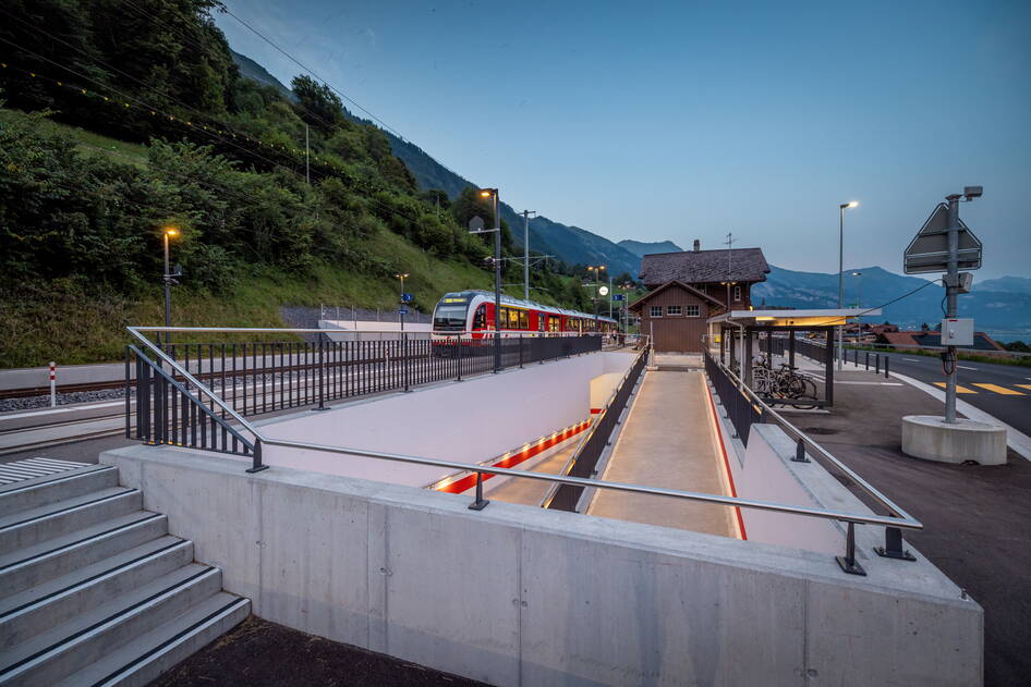 Umbau Bahnhof Oberried, Bahninfrastruktur – Ribuna AG Interlaken