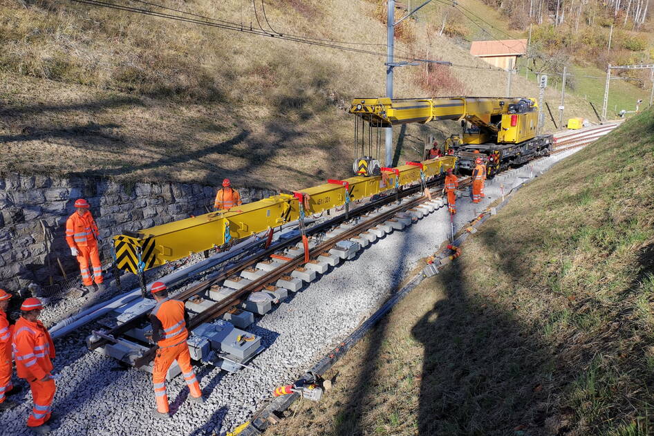Umbau Bahnhof Oberried, Bahninfrastruktur – Ribuna AG Interlaken