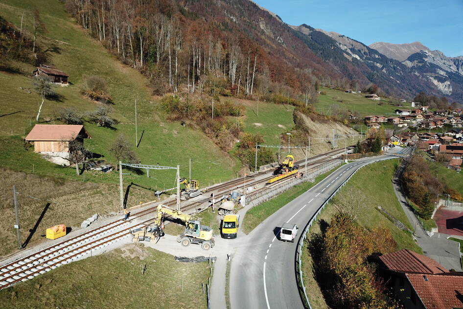 Umbau Bahnhof Oberried, Bahninfrastruktur – Ribuna AG Interlaken