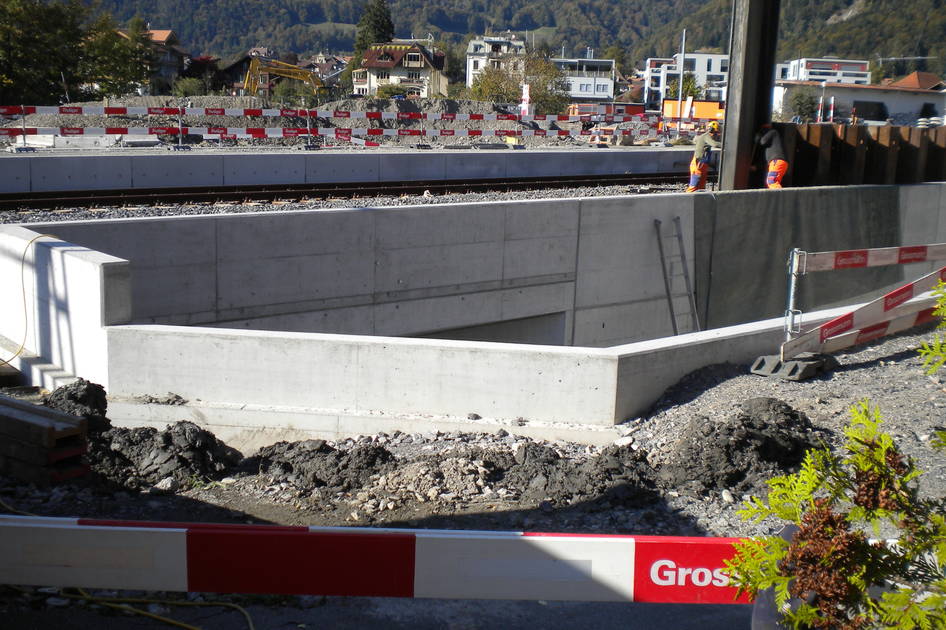 Interlaken West, Bahninfrastruktur – Ribuna AG Interlaken