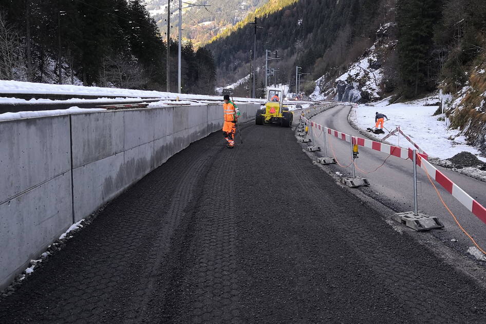 Ausbau Ortweid-Abbach, Strassenbau – Ribuna AG Interlaken