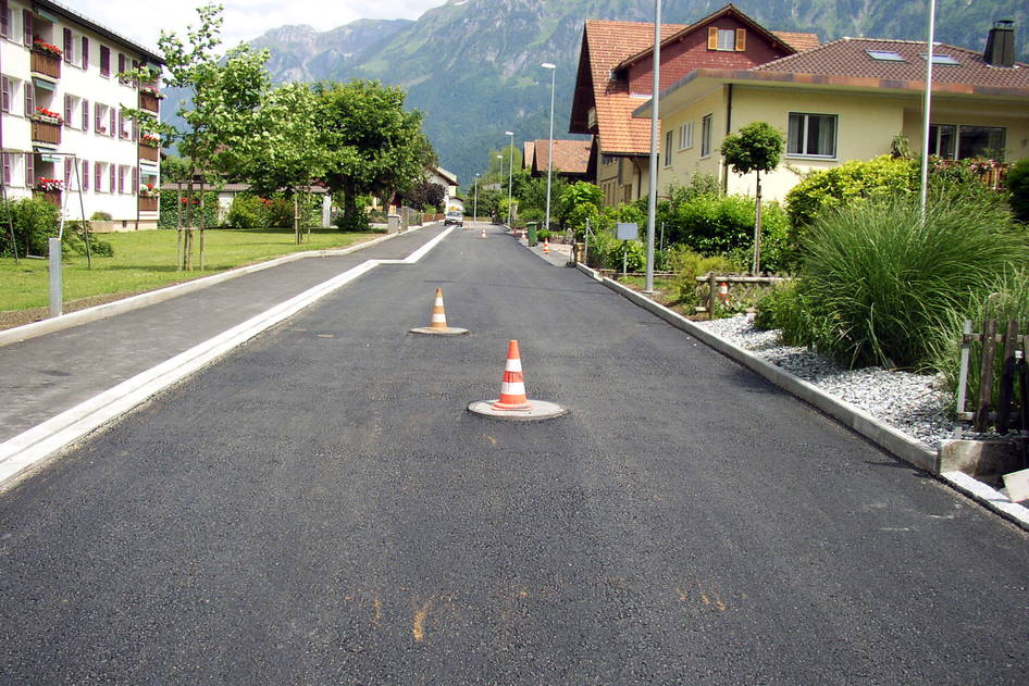 Werkleitungsbau Erneuerung Freistr - Schlossstr, Strassenbau – Ribuna AG Interlaken